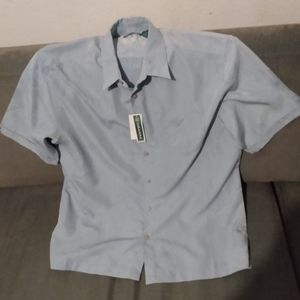 Button men's casual dress shirt